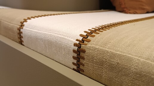 Coussin Banquette d'entrée maison sur mesure